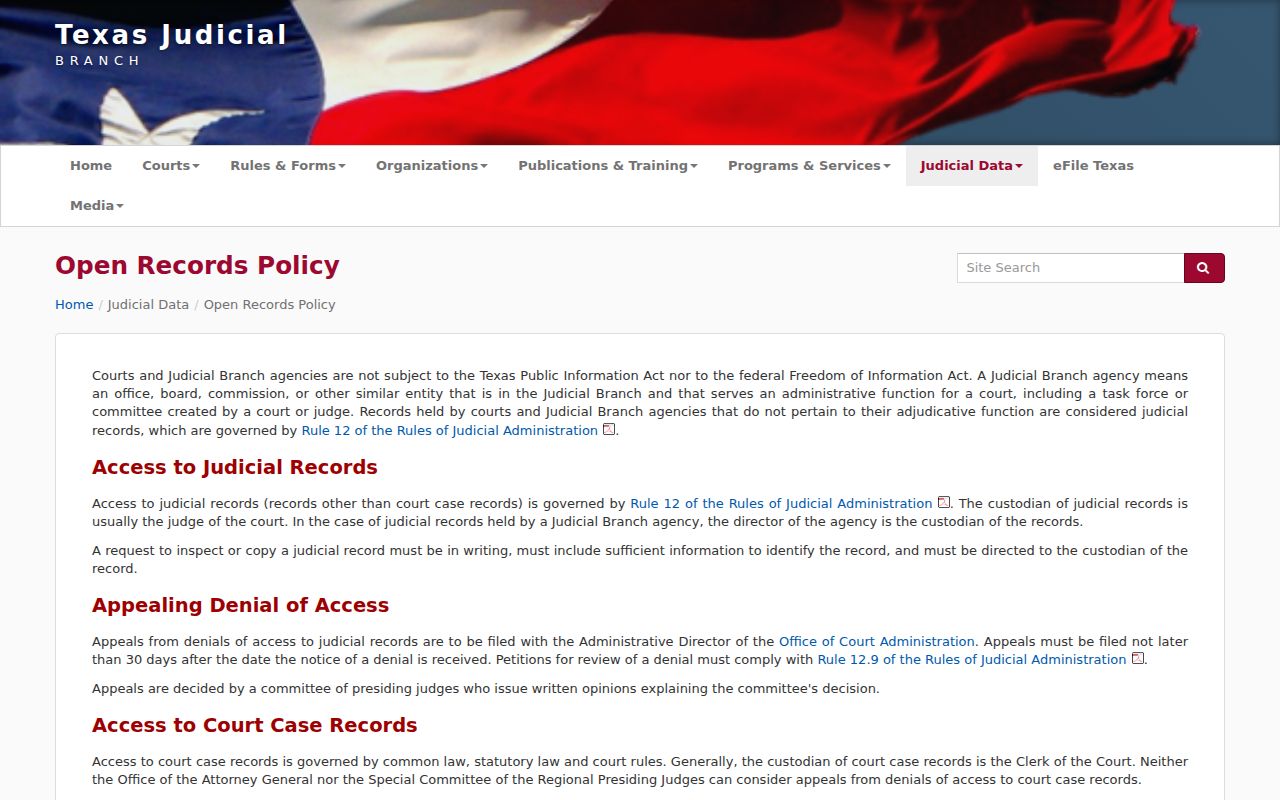 Motley County arrest records and Texas court access rules