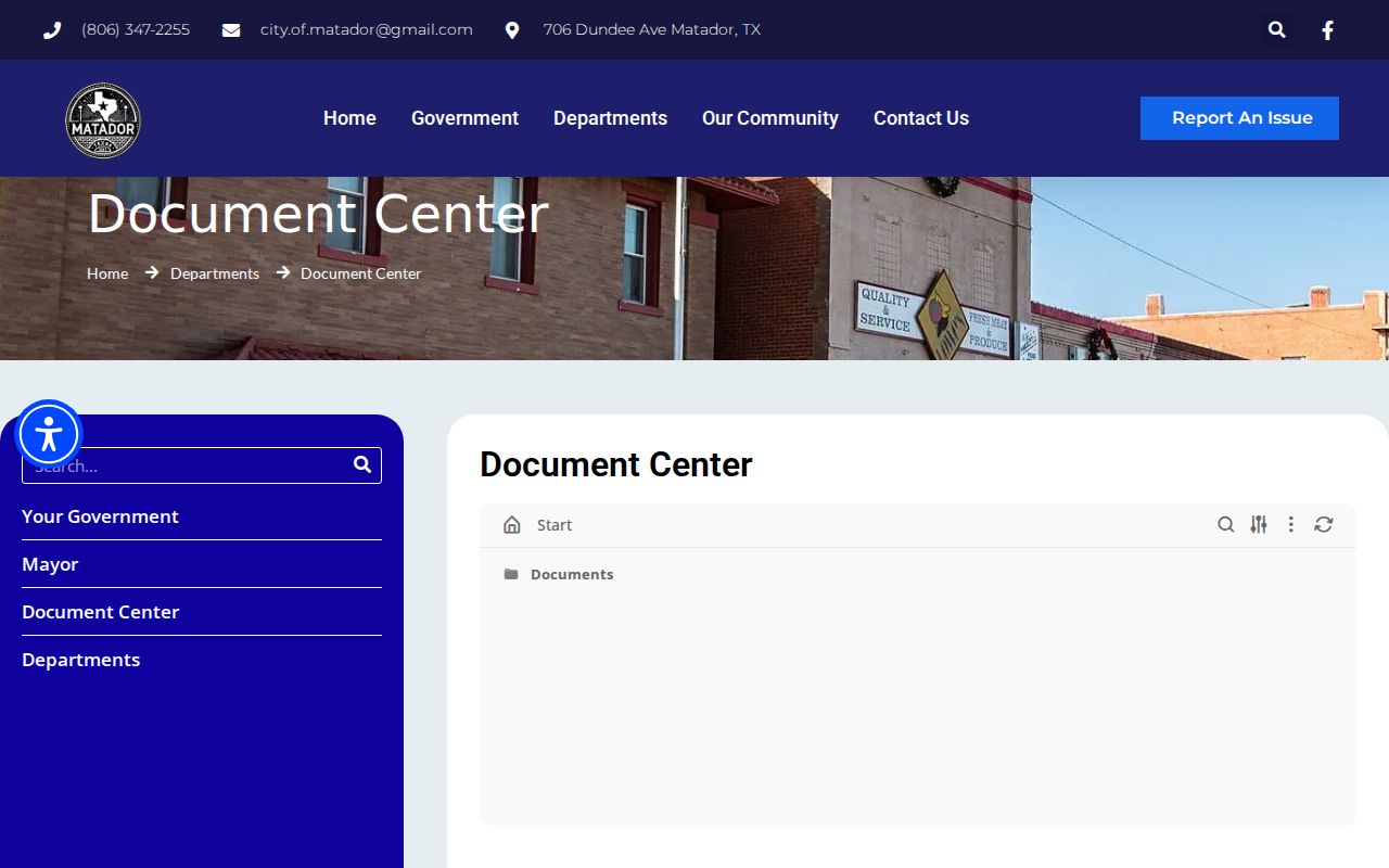 Matador document center distinguished from criminal record channels